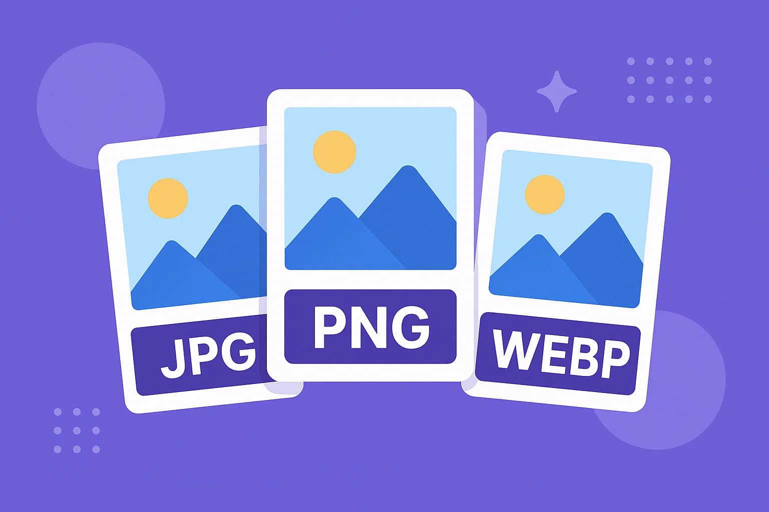 JPG vs PNG vs WEBP comparison