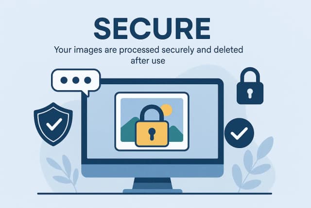 Secure online image processing with data privacy