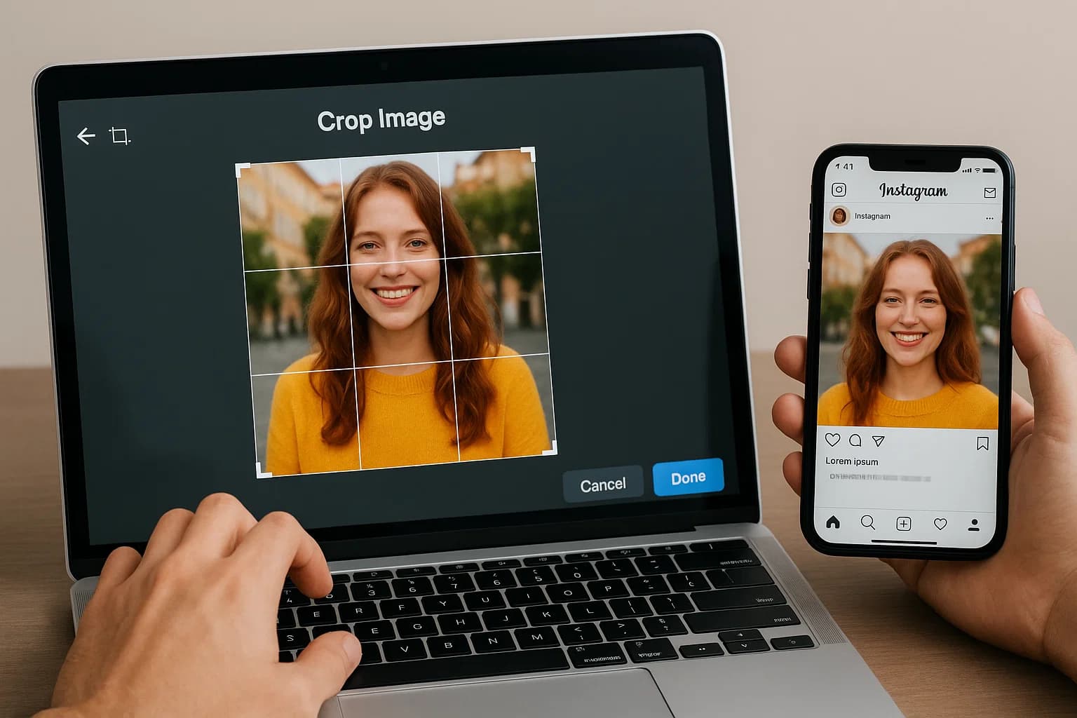 Cropping images for Instagram